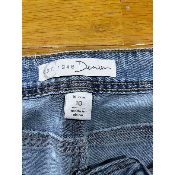 EST. 1946 Denim Jeans Womens Size 10 Blue High Rise Straight Frayed Ankles Denim - Picture 3 of 8